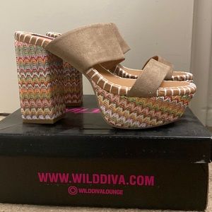 Never worn Block heels